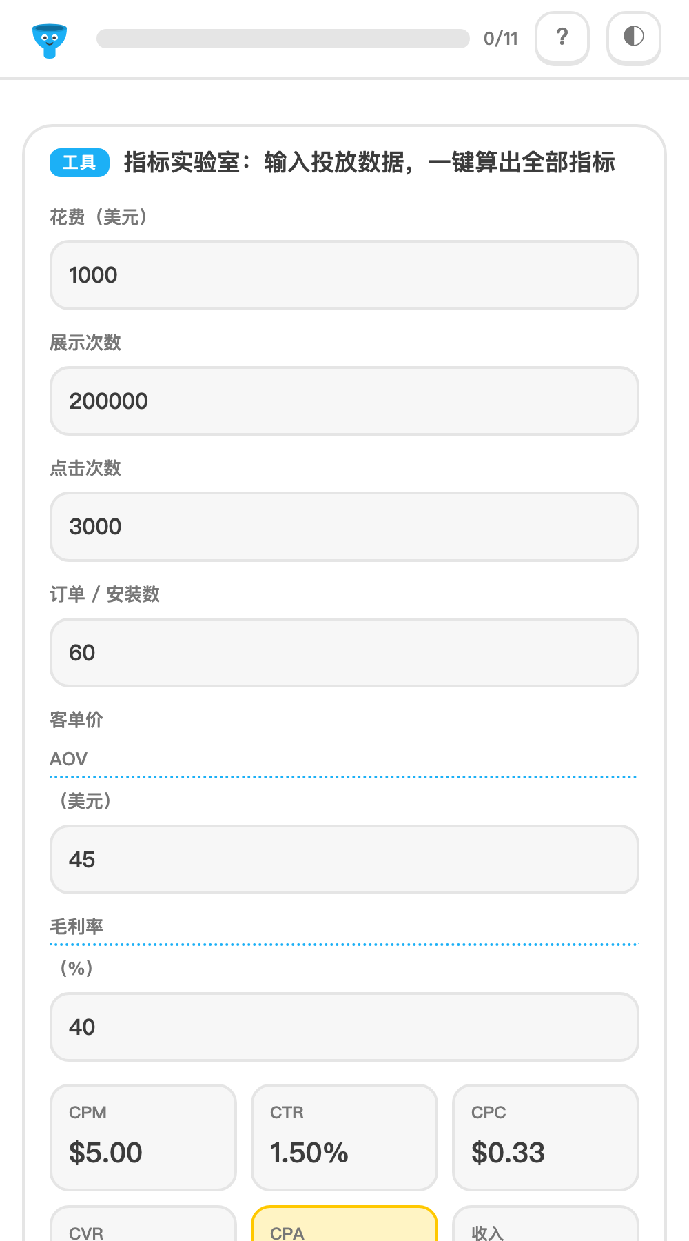 指标实验室